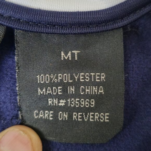 Majestic Chicago Cubs Track Blue Jacket Men's Size Medium - Picture 3 of 16